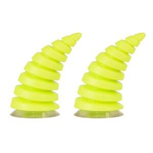 카투두데 헬멧 데빌 뿔 2개와 흡입 컵 - 오토바이 장식 자동차 지붕 3D 후드 스티커 자전거 스키 스노보드 부착물