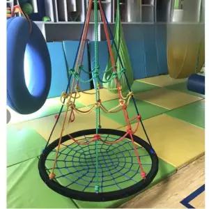 실내 그네 원형 로프 그물 라탄 스윙 카페 새둥지