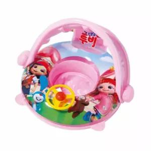 핑크 파라솔보행기튜브 어린이물놀이용품 쿠션보행기 아기물놀이튜브 햇빛가리개튜브