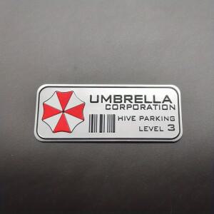 알루미늄 합금 자동차 스티커 우산 주민 벌집 주차 레벨 3 바이크 오토바이 장식 금속 데칼