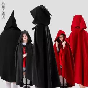 중세 유럽 망토 와인레드 케이프 공연 의상 왕 기사 검투사 라지