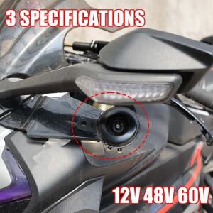 방수 금속 바이크 오토바이  원형 전기 스피커 105dB 큰 소리 신호 스쿠터 악세사리 부품 블랙 트럼펫