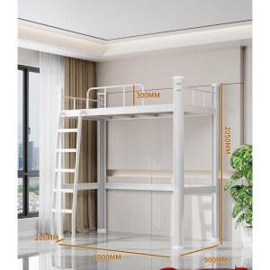 철제 2층 벙커침대 베드 이층 계단 벙커형 침실 2인용 복층 침대 세트 복층형 조립