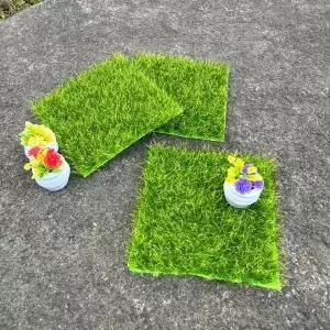 인조잔디 사각매트 7.5cm 미니어처 장식 디오라마 소품 모형제작 공예재료 3p