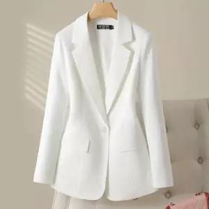 공연 정장자켓 행사 여성 화이트 슬림핏 원버튼 무대 블레이저
