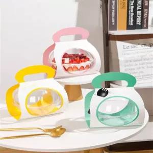 디저트 용기 투명 컵 포장 케이크볼 크리스탈 세트 베이킹 포장지 일회용