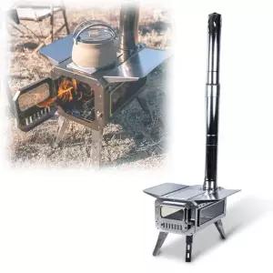 캠핑장작난로 휴대용 스텐 캠핑 소형 화목난로 난방 우드스토브
