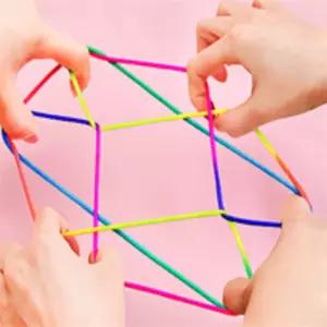 해돋이 무지개 실뜨기 실뜨기실