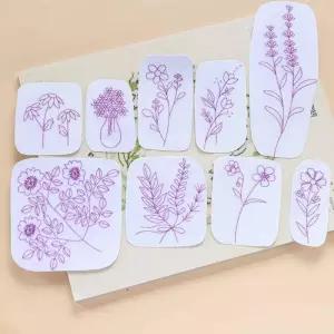 수용성 스티커자수 프랑스자수도안 혼자하는취미 패키지