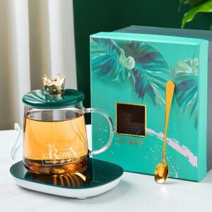 USB 레트로 전기 프랑 화이트 머그컵워머 우유 자동 5도 스마트 기구