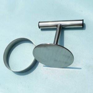 스텐 패티 스테인레스 철판구이 달고나 햄버거 수제 높이 누름판 304 햄버거기계 스테이크