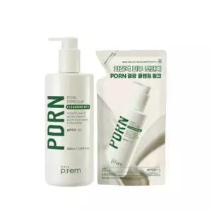 메이크프렘 PDRN 클렌징밀크 500ml, 리필 200ml 1세트