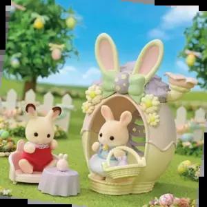 실바니안토끼 실바니안 패밀리 마가렛토끼의 파스텔에그하우스 인형 피규어 장난감