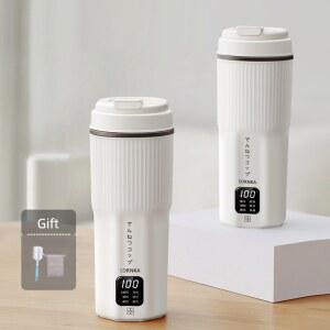 휴대용 전기 주전자 티팟 보온 건강 220V 다기능 500ML 스튜 미니 여행 냄비 가열 보존