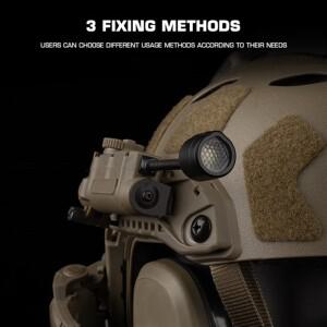 사이드와인더 헤드 램프 헬멧 스트로브 라이트 빨간색 녹색 파란색 IR LED IFF 야외 사냥 보조