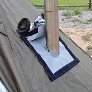 티피텐트 쉘터 인디언탠트 추가 방염 커버 DIY 홀잭 연통 매트 화목난로