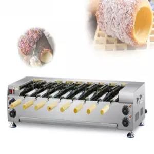 굴뚝빵 기계 프라하빵 롤빵 굴뚝 베이커리 메이커 틀 전통 간식 막대 가열 장비 유럽