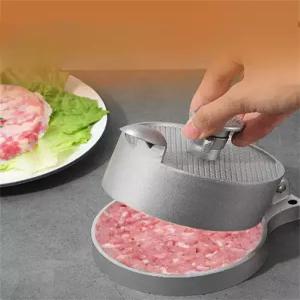 햄버거 프레스 패티 모양틀 만들기 고기모양 손잡이 소형 떡갈비 나무