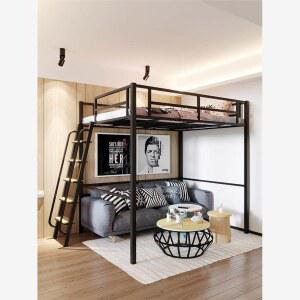 원룸 철제 성인 벙커침대 벙커형 어른 퀸사이즈 게스트하우스 2층 낮은 침대