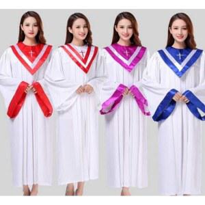 성가대 가운 교회 목회자 헌금 여름 찬양대 단체 성가복