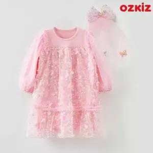 [국내백화점 출고] 오즈키즈 반짝나비 아동 여아 프릴 원피스 (헤어핀 세트) [인기상품] 선물추천
