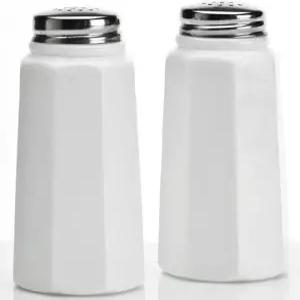 소금 후추 쉐이커 세트 패널 패턴 미국산 모세르 유리 미국우유