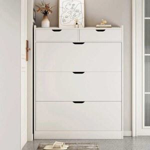 폭좁은신발장 현관 슬림 활용 미니 보조 블랙 좁은현관 신발 수납함 초박형 50 코너