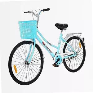 아줌마자전거 레트로 마실용 24인치 화이트 알루미 여성용자전거
