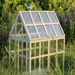 소형 유리 온실장 공방 키우기 식물 자재 카페 다육이 갈색