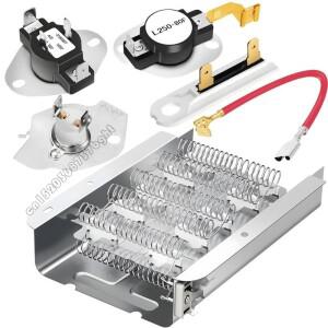 279838 고효율 건조기 가열 요소 세트 강화된 균일 4XFB가 있는 헤비 듀티 코일 수리 부품