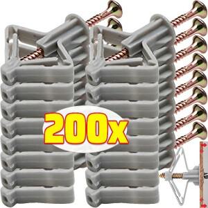 석고보드 확장 나사 튜브 건식 벽체 앵커 볼트  벽 플러그 비행기 파이프 석고 보드 고정 키트