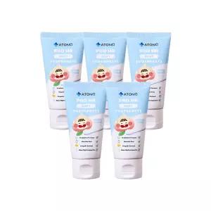 [아토앤오투] 프로 에이치에이 무불소 베이비 치약(복숭아향) 50g 5개 세트