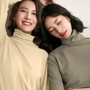 바른 무지 베이직 티셔츠 터틀넥 레이어드 니트 목폴라 편한 봄 가을 겨울 목티