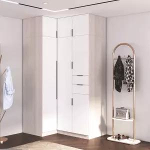 90도 코너 옷장 슬라이딩 도어 맞춤 수납장 원룸 신혼