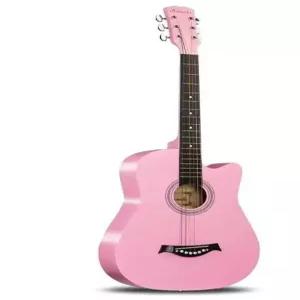 입문용 핑크기타 어쿠스틱 키타 초보자용 독학 초보용 클래식 다용도 연습용 포크 스마트