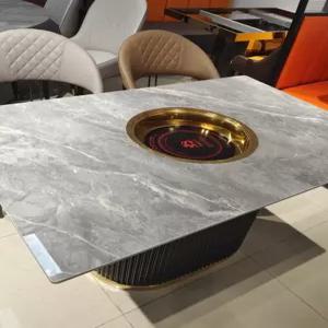 트레이마트 가정용버너테이블 불판 상 밥상 원형