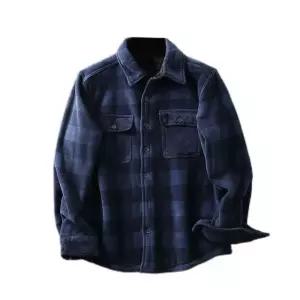 기모셔츠 체크 털남방 그린 3종 셔츠 캐주얼 보아털 셔켓