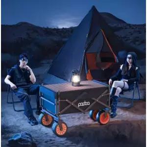 프리미엄 전동카트 웨건 트레일러 운반카 전기 샤이닝 블랙 6KM내구버전+에그롤테이블