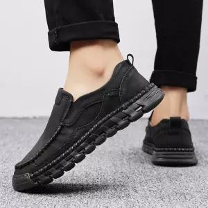 알마센 남성 하이탑 슈즈 워킹화 봄가을 토오픈 캐주얼 빅사이즈 수제화 리얼 가죽 ADOR3