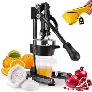 ROEDEER 헤비 듀티 매뉴얼 시트러스 착즙기 주철 오렌지 듀얼 다이 헤드 수동 레몬 및 신선 주스용 석류