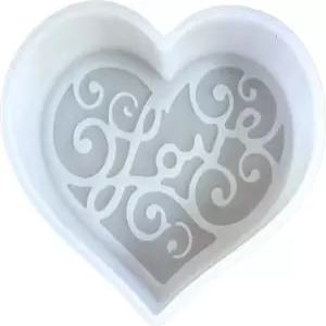 향이 나는 아로마 비즈 자동차 양초를 위한 하트 모양의 러브 프레시 실리콘 몰드 발렌타인 데이 스월