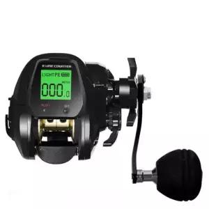 초경량 낚시릴 전동릴 케이블 소형전동릴 한치 쭈꾸미 블랙 오른손잡이