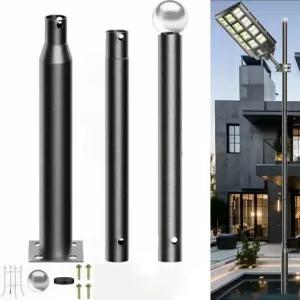 CypikSjj 스트리트 라이트 폴 10피트 야외 조명용 스트리트용 솔라 액세서리 농구 코트 주거 지역 주차장