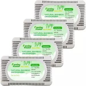 냉장고 냉동고용 4팩 폰데이 탈취제 냄새 제거기 도시락 냉각기 베이킹 소다보다 대나무 이 더