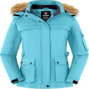 완도 여성 방수 스키 재킷 방풍 겨울 스노우코트 산악 스노보드 아웃도어 플리스 파카