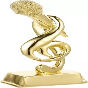 토드마미 골든 마이크 트로피 7.87인치 아크릴 노래상 노래방 경연대회 탤런트 쇼 음악 개최지 선정