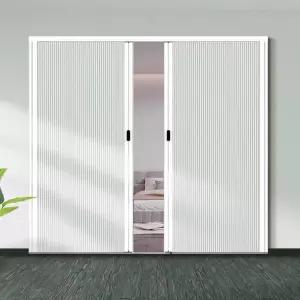 인테리어 자바라 주름문 고급형 도어 칸막이 주방 이중겹 슬라이딩 파티션 가림막 연동