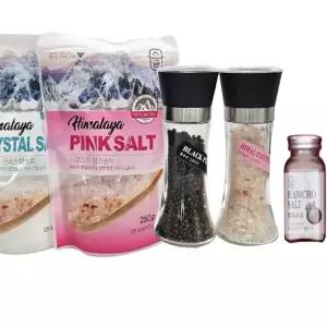 히말라야 핑크 소금 5종 선물세트 천연 암염 미네랄 골프 gift