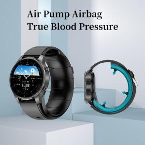 노인 건강 에어 펌프 에어백 스마트 워치, 진정한 혈압 심박수, 의료용 혈압계, 체온 방수