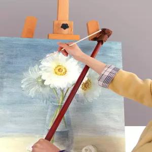 이젤 원목 유화 스케치 지지대 미술용 작업대 화판 거치대 실내 화실 그림 그리기용